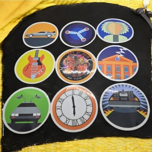 Back to the Future Sticker Set Waterproof Decals Variety Pack Iconic Movie Fans - Picture 3 of 4